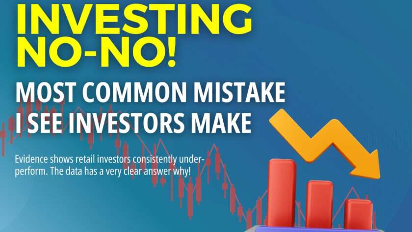 Thumbnail says "The Most Common Mistake Investors Make" and shows a downward graph.
