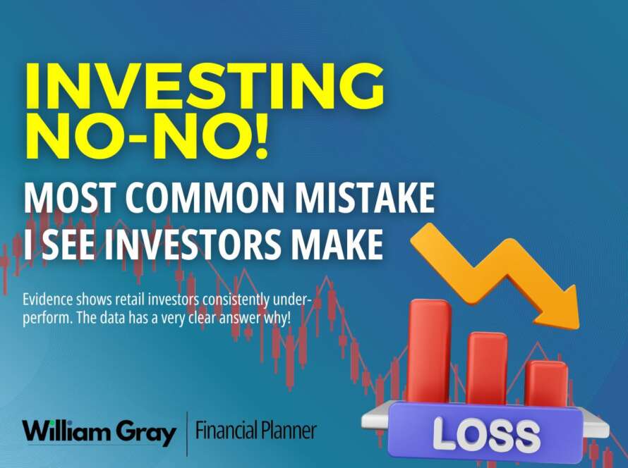 Thumbnail says "The Most Common Mistake Investors Make" and shows a downward graph.