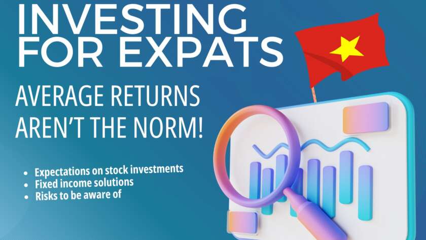 This is a banner image that says investing for expats.