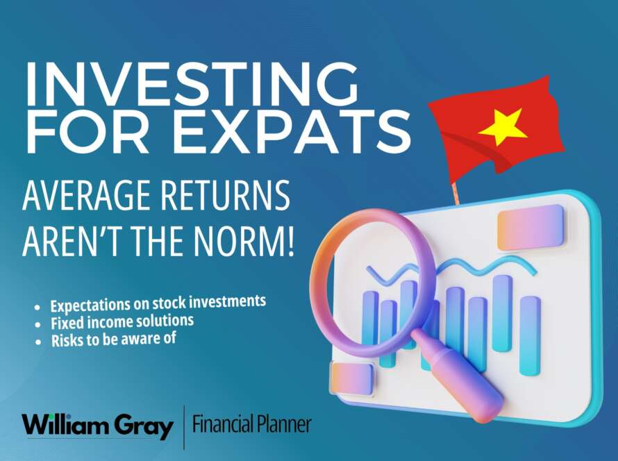 This is a banner image that says investing for expats.